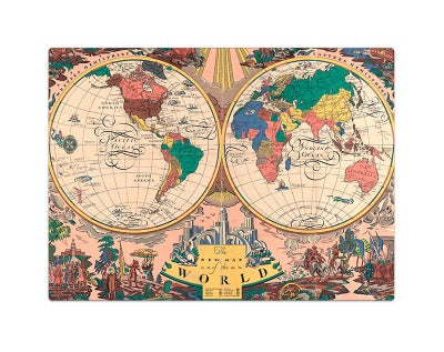 Quebra-Cabeça 1000 Peças - Novo Mapa do Mundo