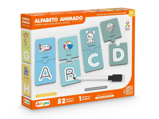 Quebra-Cabeça - Alfabeto Animado