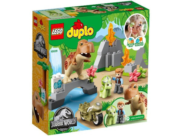 Lego Duplo - Jurassic World Fuga dos Dinossauros T- Rex e Triceratops