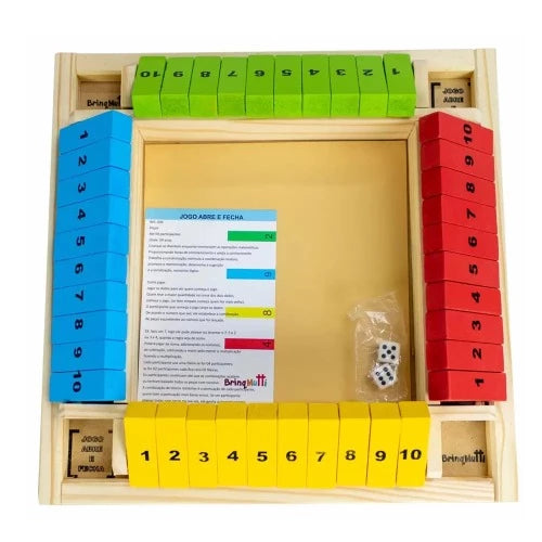 Jogo de Tabuleiro de Madeira para Multiplicação Montessori Brinquedos Educativos  Matemática