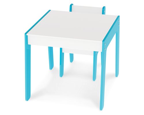 Conjunto Mesa e Cadeira - Azul