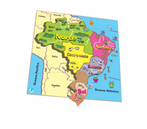 Quebra-Cabeça Mapas - Regiões